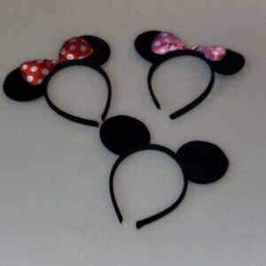 Mickey Mouse Minnie Mouse Ears Set of 3